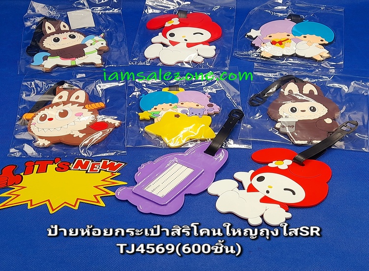 10 ป้ายห้อยกระเป๋าซิลิโคนใหญ่ถุงใส SR TJ4569 (โหล)
