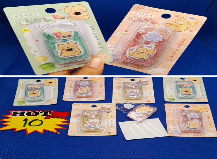 10 เทปลบผิดลายการ์ตูน [] ใส ST6154 (24ชิ้น)